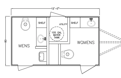 2-Stall Luxury Estate LE 1202-W Laminated #1479 - Image 6